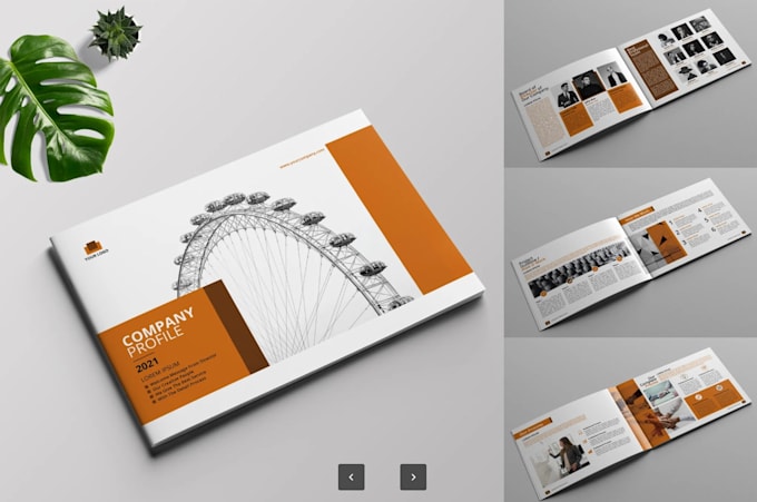 design a premium company profile or brochure