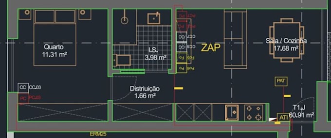 projetos elétricos em autocad ou knx