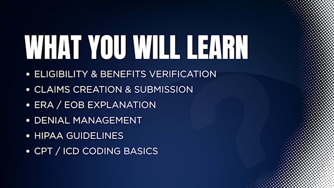 provide medical billing training and complete rcm learning