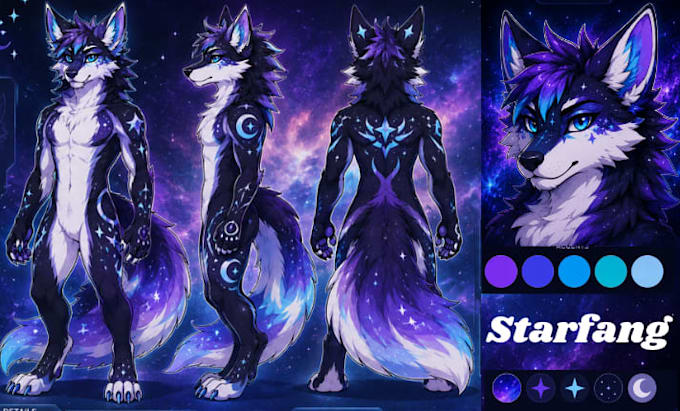 fursona furry reference sheet furry ref sheet anthro character design furry oc