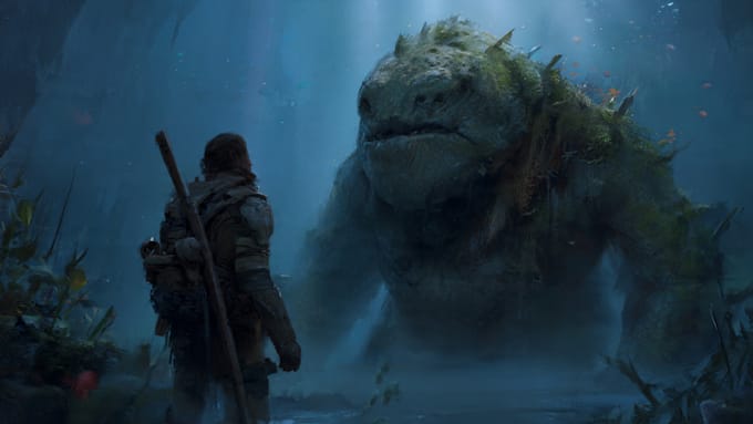 draw military concept art , monsters and characters
