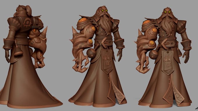 create high quality 3d character models for games, animation and VR
