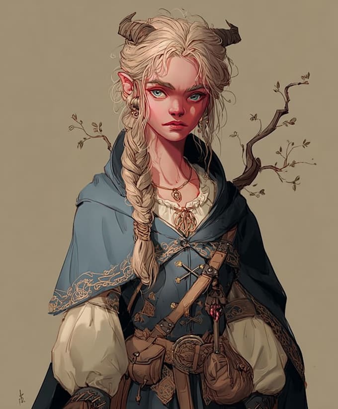 Draw epic dnd character art in a detailed fantasy style by Darylvenport ...