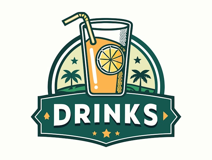 design professional drinks logo for your business