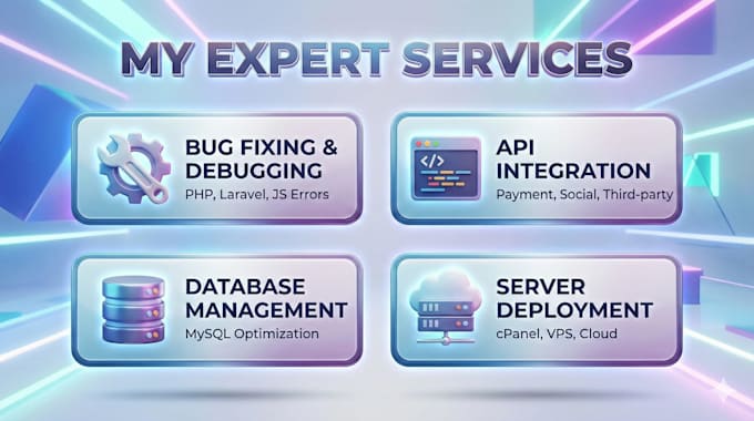 fix or develop websites in PHP, laravel, codeigniter, vue, and react