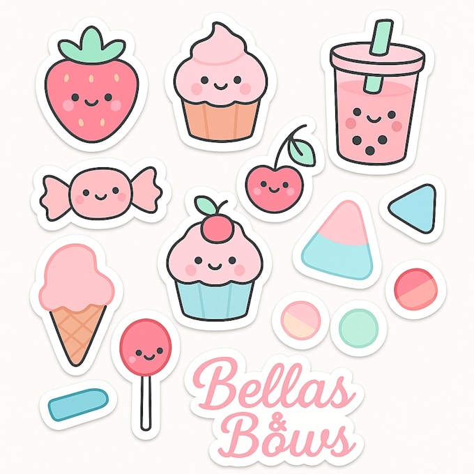 make custom digital sticker sheets in any style