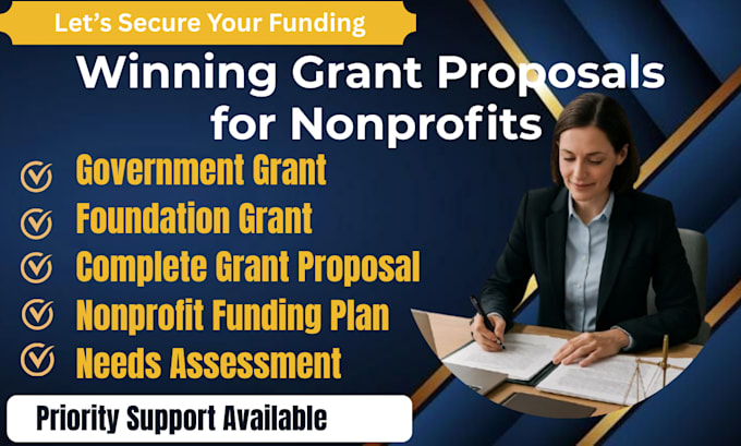 write government and foundation grants for nonprofits