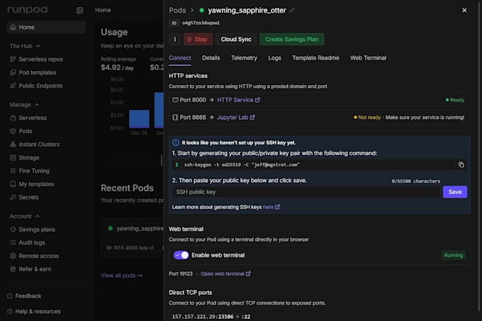 build custom saas ai platform upto deploy in runpod