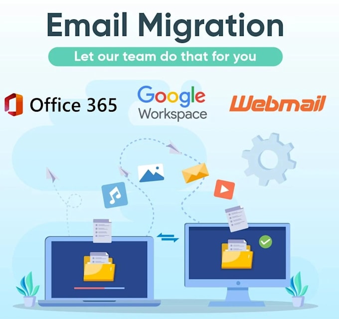 tranfer emails between accounts with full status and folder structure