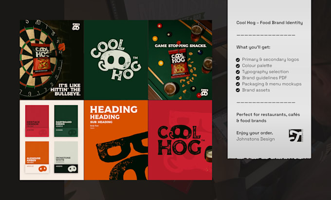 Design a professional food or restaurant brand identity by ...