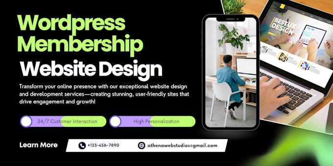 build dynamic wordpress membership website ims subscription memberpress website