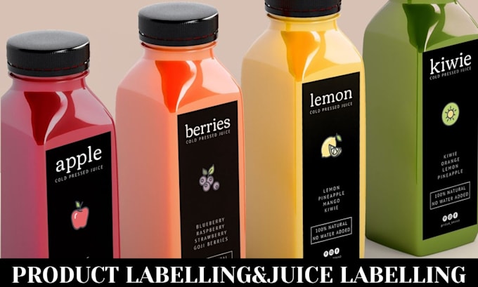 design modern bottle juice label beverage packaging