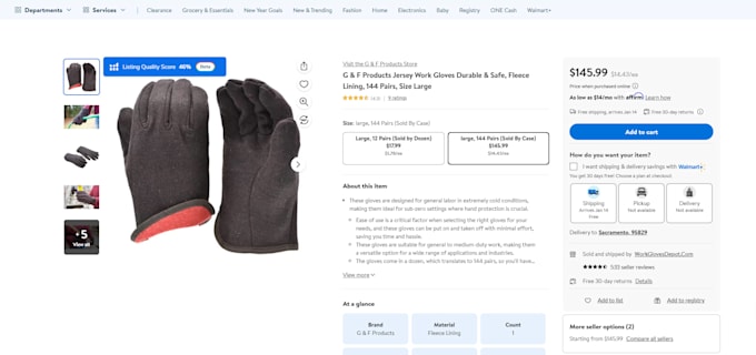 do walmart listing, wfs setup, SEO optimization,  ads management, walmart errors