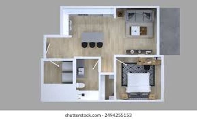 modern house map 2d floor plan architectural drawing