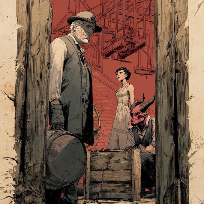 comic book illustration with comic book illustrator