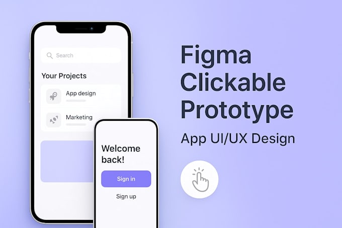 create a professional clickable figma app prototype for your startup