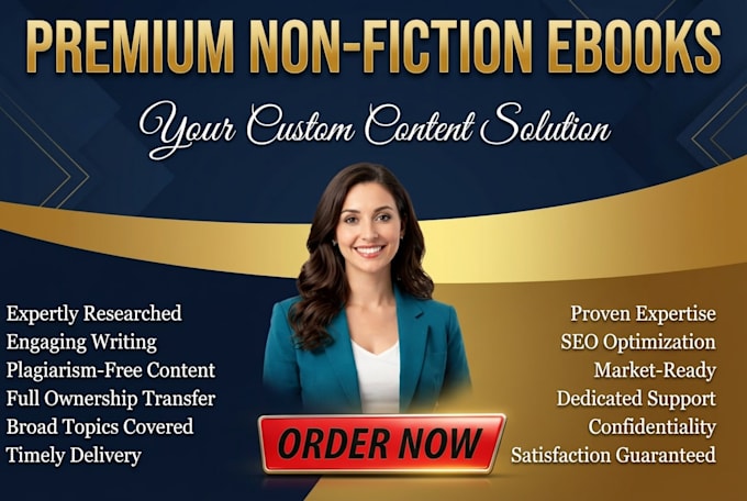be your professional ghostwriter and ebook writer ready to publish