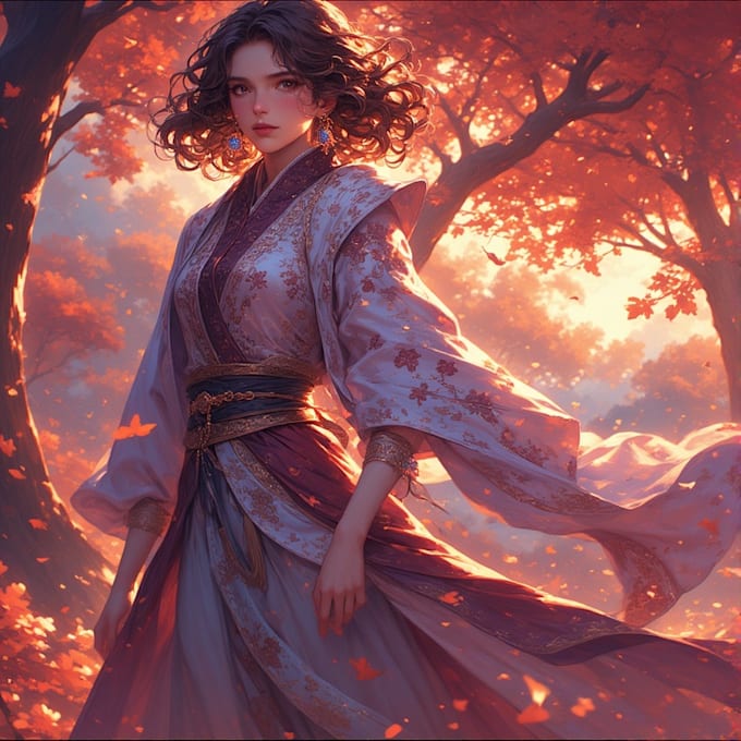 create a beautiful digital illustration