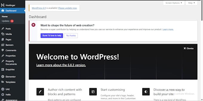 upload, edit, and publish blog posts on wordpress