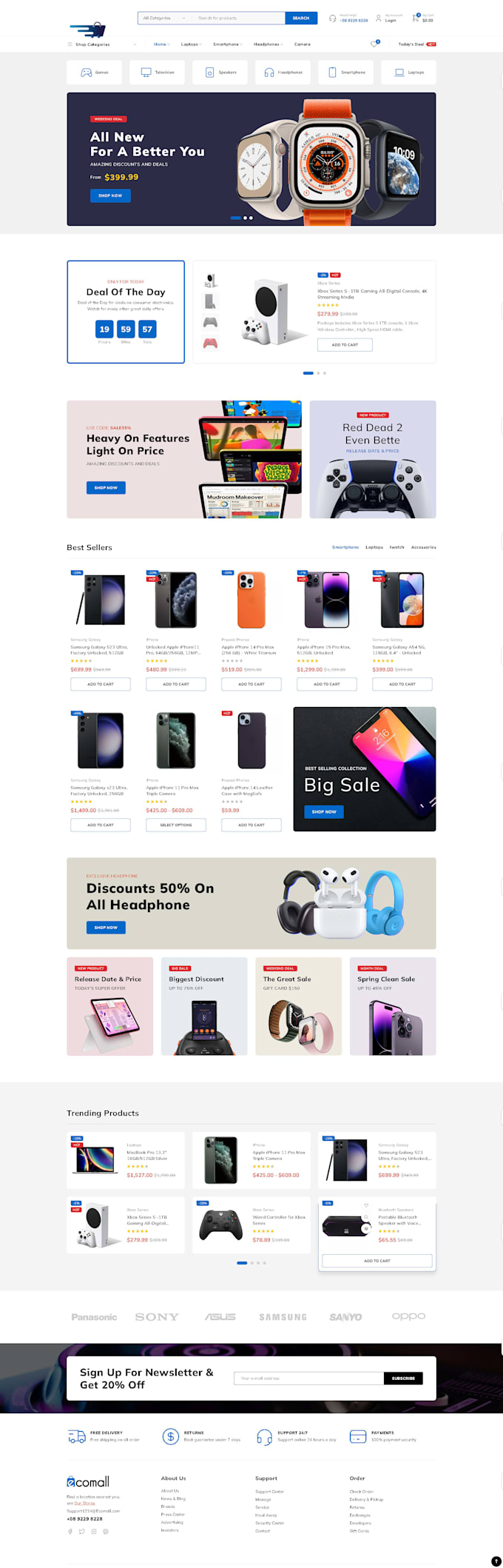 design a  wordpress ecommerce website with elementor pro