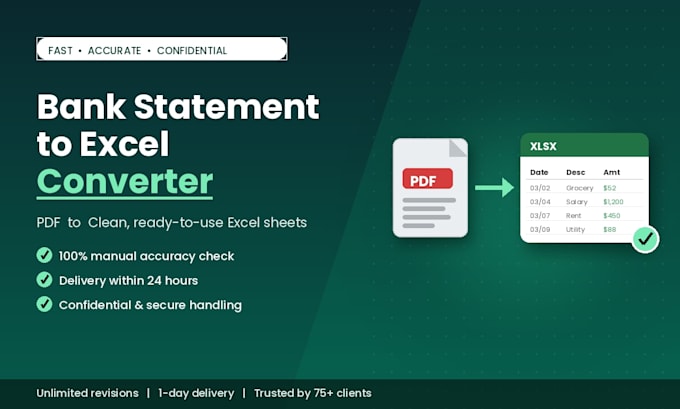 convert bank statements to excel accurately