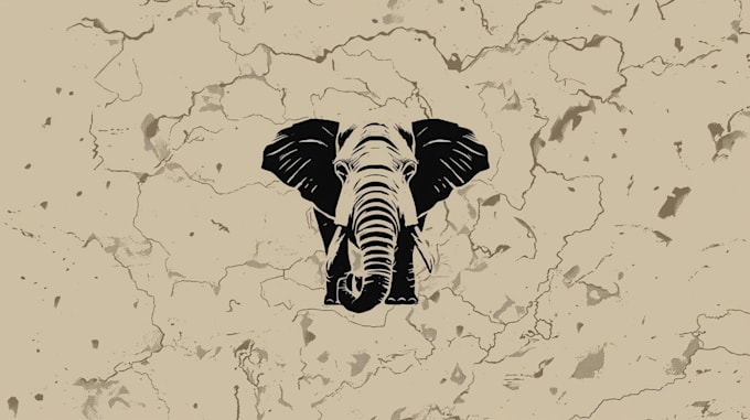 professional elephant logo design  minimalist  custom