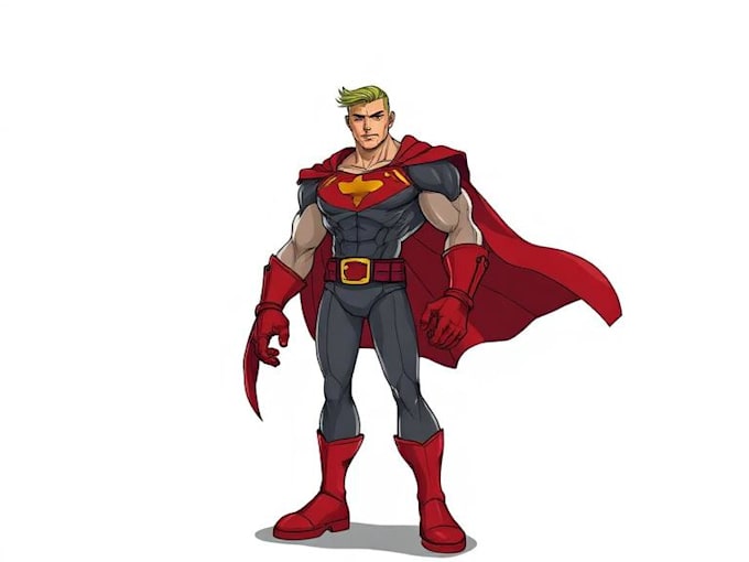 draw your character in cartoonish or marvel or anime style