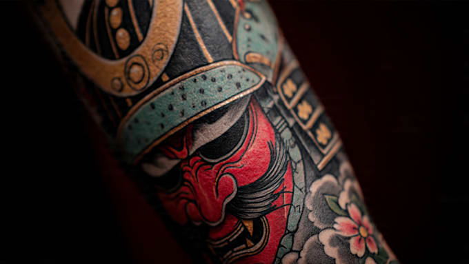 make a traditional japanese irezumi tattoo