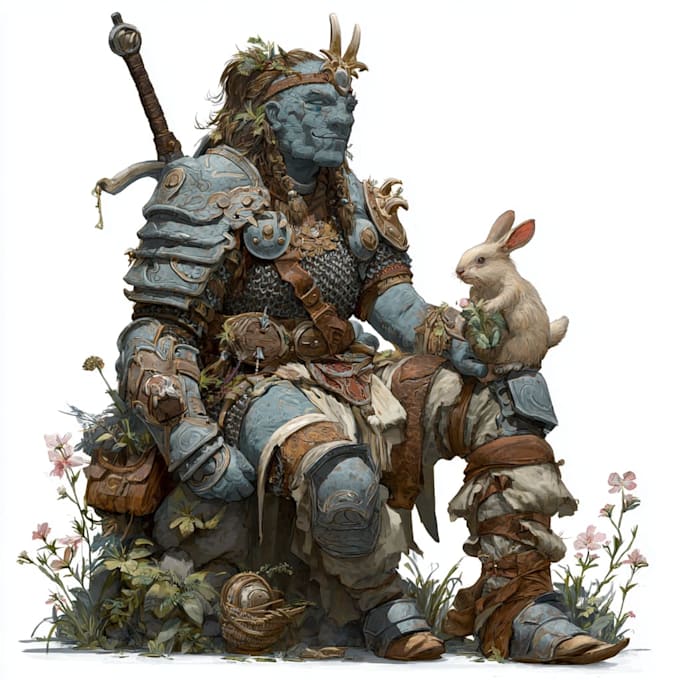 Dnd Characters Doing Math Do dnd character art, fantasy character illustration by Geseairaba | Fiverr