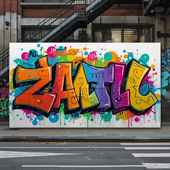 do graffiti logo, t shirt design in graffiti art