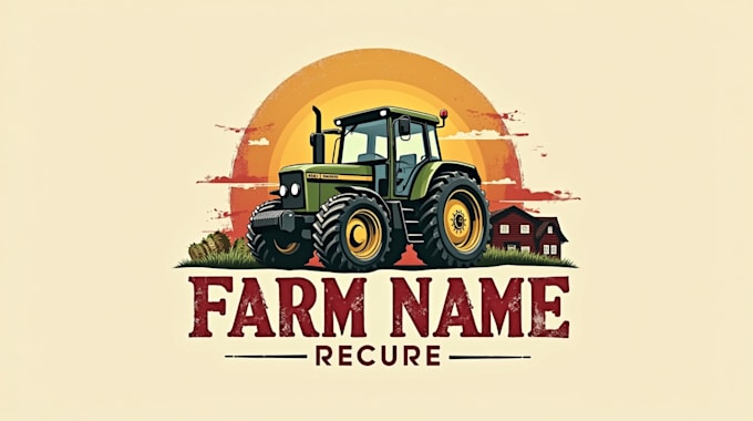 design outstanding tractor farm logo