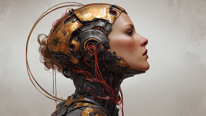 design stunning sci fi portrait art