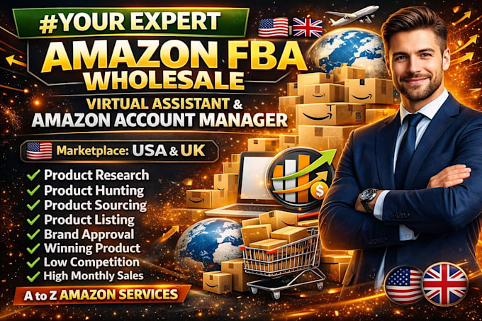 be expert amazon wholesale va for fba product research, sourcing and listing