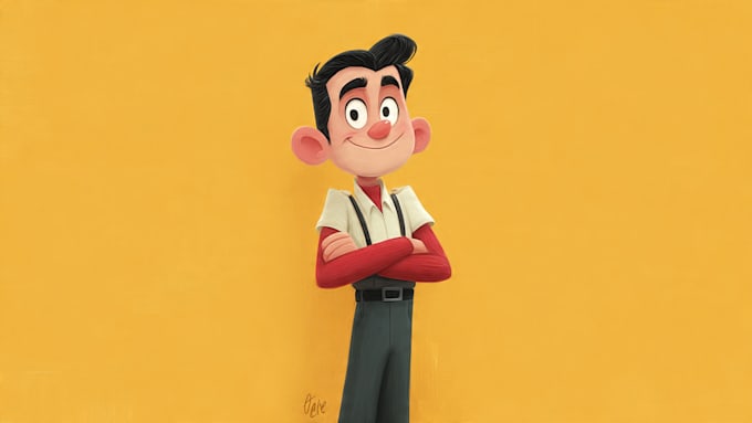 drawing cartoon portrait character