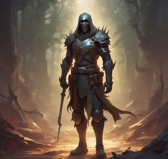 2d game character illustration