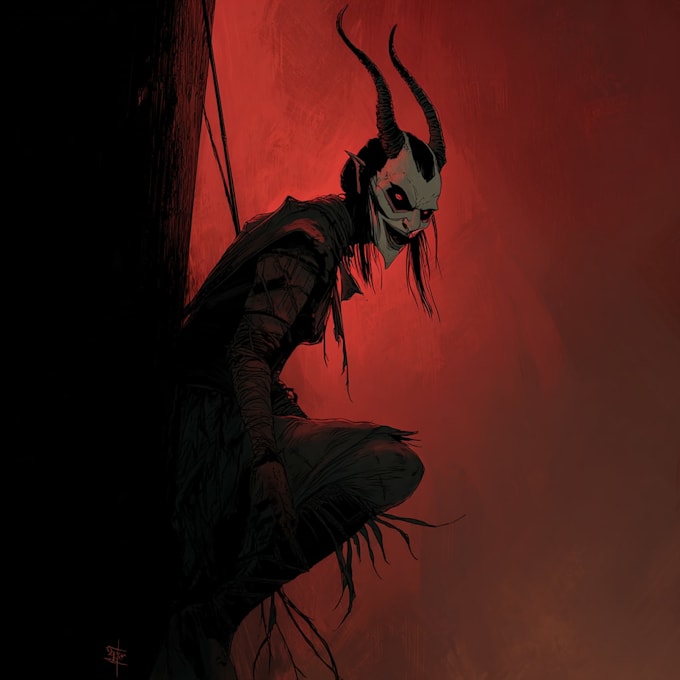 illustrate sketches of fantasy, scifi and horror characters