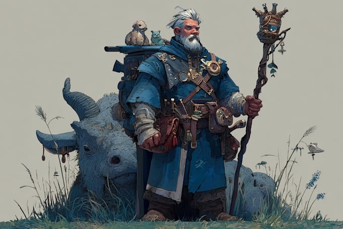draw a quality dnd character portrait