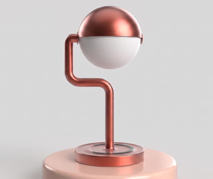 design modern lighting products and realistic renders