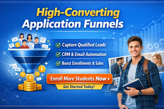 create ghl application funnel to enroll qualified students or coaching clients