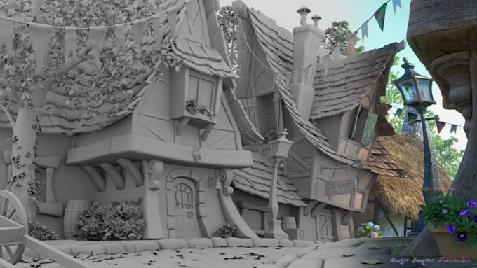 create 3d castle terrain miniature, mini dnd 3d building,stl terrain environment