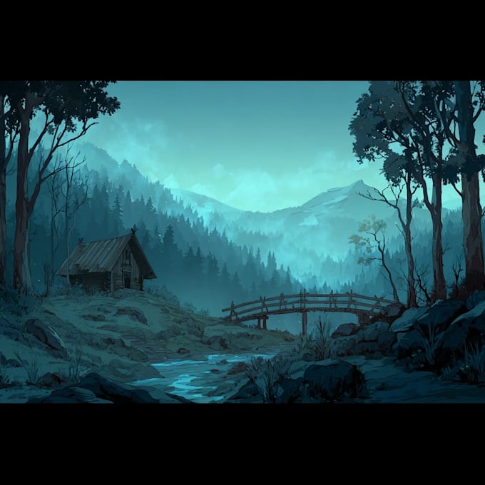 Create 2d game concept art background and environment by Suntungah | Fiverr