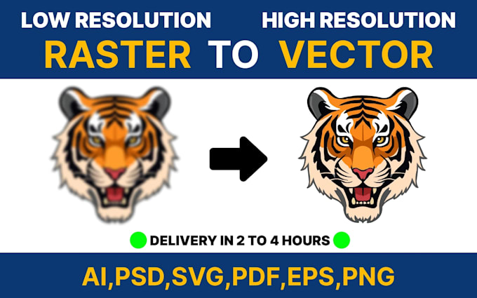 do vector tracing, redraw logo and convert to vector, raster to vector