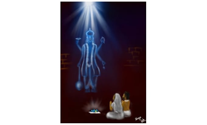 create a digital art using krita as per your requirement