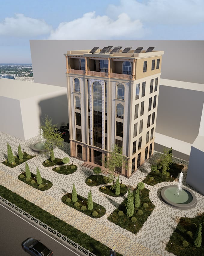create 3d model and render exterior, interior, 3d floor plan