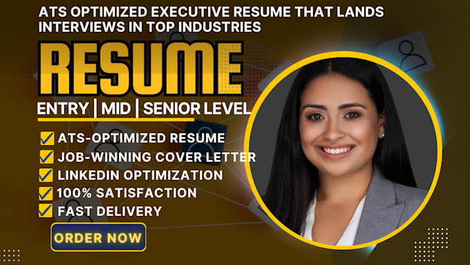 write an ats optimized executive resume that lands interviews in top industries