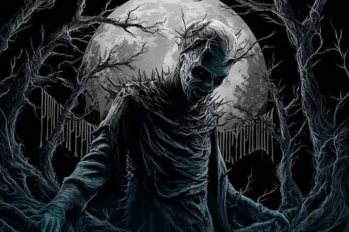 draw dark art horror illustration