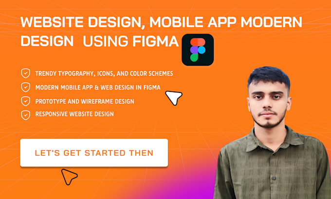 do modern design for mobile app and web app ui ux  design in figma