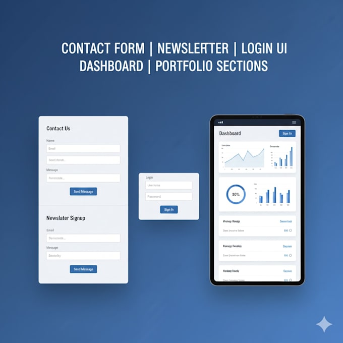design a fast, responsive react website using tailwind CSS
