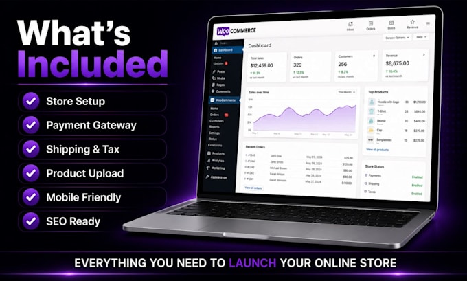 set up a woocommerce store with a payment gateway