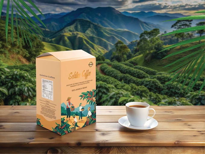 design coffee labels, packaging, and pouches